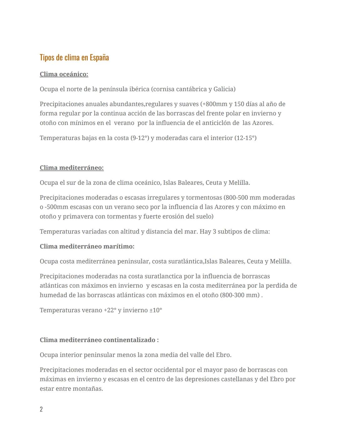 TIPOS DE TIEMPO Y CLIMA EN ESPAÑA
@iriabessada
Tipos de tiempo en España
La circulación atmosférica en altura y en superficie da lugar a div