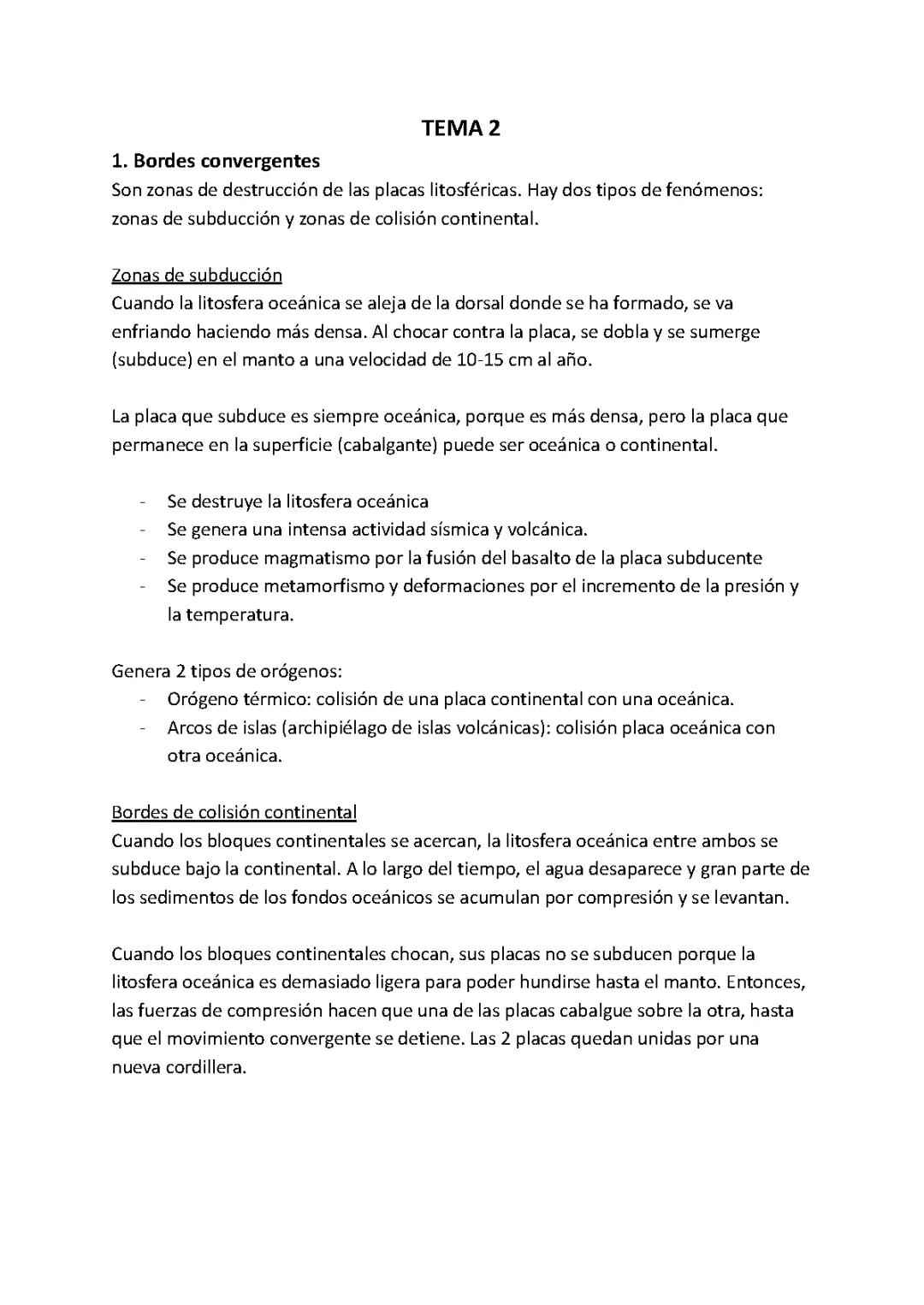 Tectónica y relieve