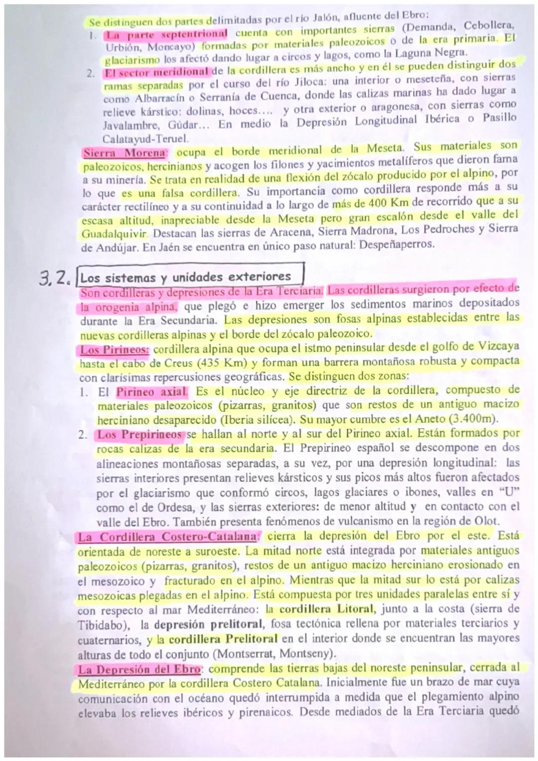 -GEOGRAFIA DE ESPAÑA-
2° BACH.
TEMA 2. EL RELIEVE ESPAÑOL
1- Caracteristicas generales.
2. La Meseta y sus Unidades Interiores.
3. Los Rebor