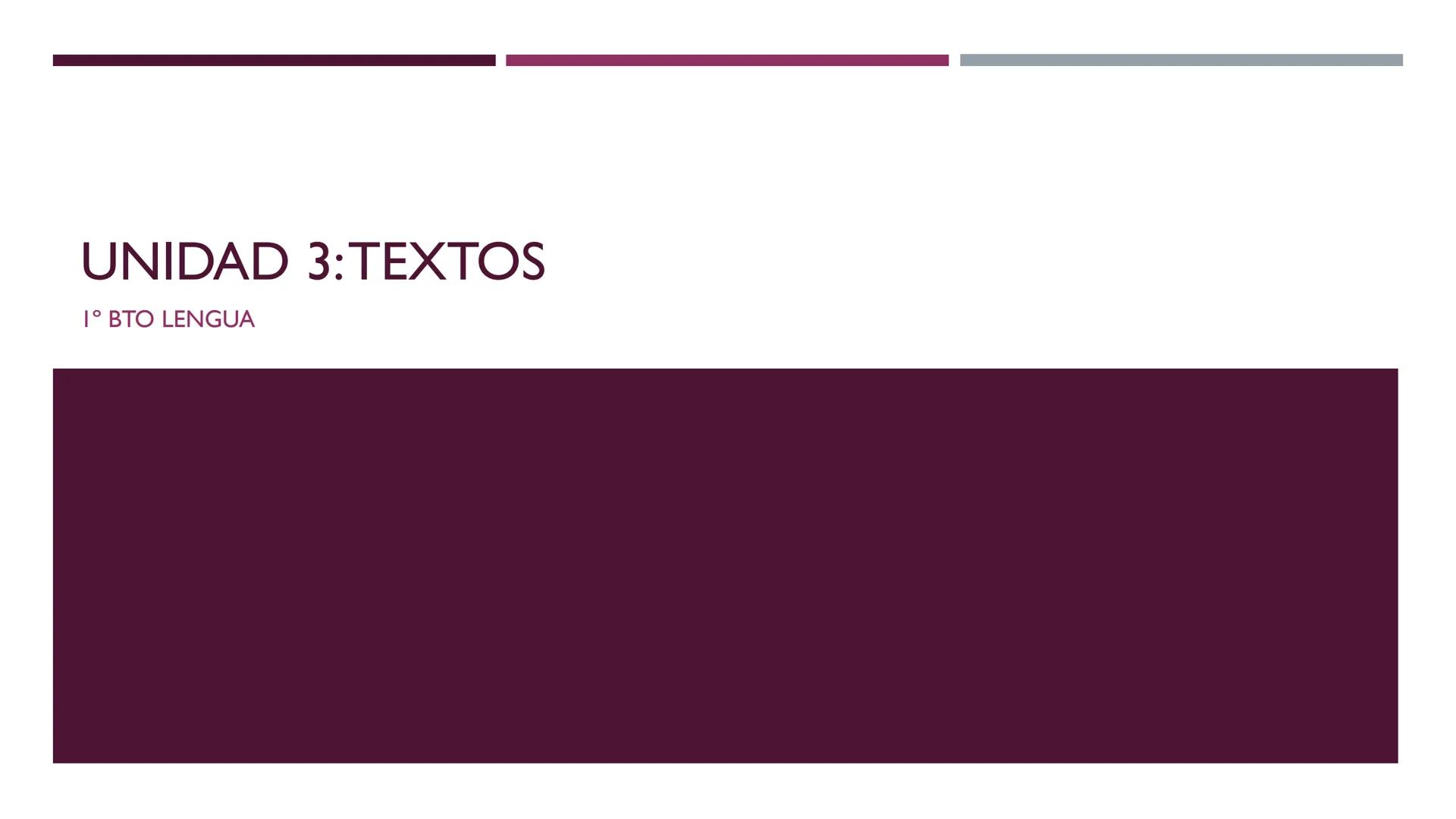 UNIDAD 3: TEXTOS
1° BTO LENGUA LA NARRACIÓN
Es un texto en el que un narrador cuenta una historia protagonizada por una serie de personajes