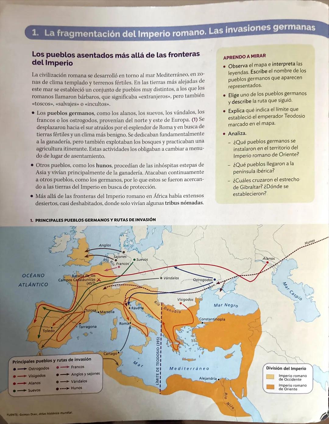 # 1
El inicio de la Edad Media.
Los nuevos centros de poder
SITUACIÓN DE APRENDIZAJE
La fragmentación del Imperio romano condujo a una se