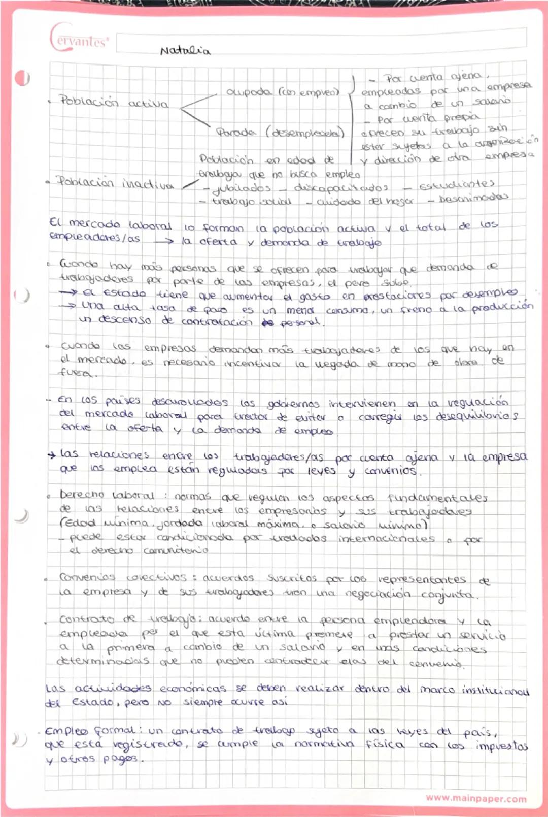 ## Cervantes
## Geografía
# ECONOMÍA MUNDIAL
1. La actividad económica
Se ocupa de satisfacer las necesidades y deseos humanos a través