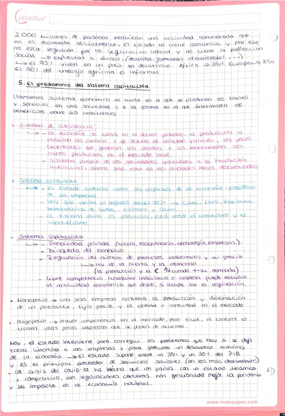 ## Cervantes
## Geografía
# ECONOMÍA MUNDIAL
1. La actividad económica
Se ocupa de satisfacer las necesidades y deseos humanos a través