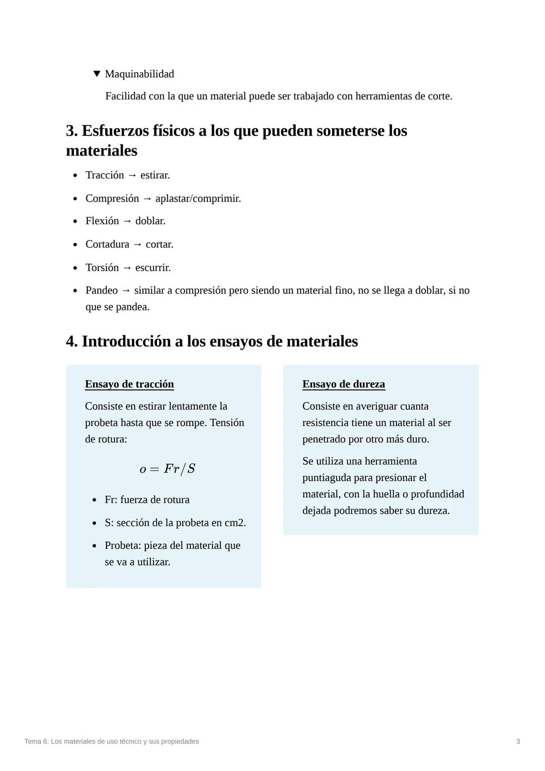 Tema 6: Los materiales de uso
técnico y sus propiedades
1. Clasificación de los materiales
Materiales naturales
Materiales artificiales
Mate