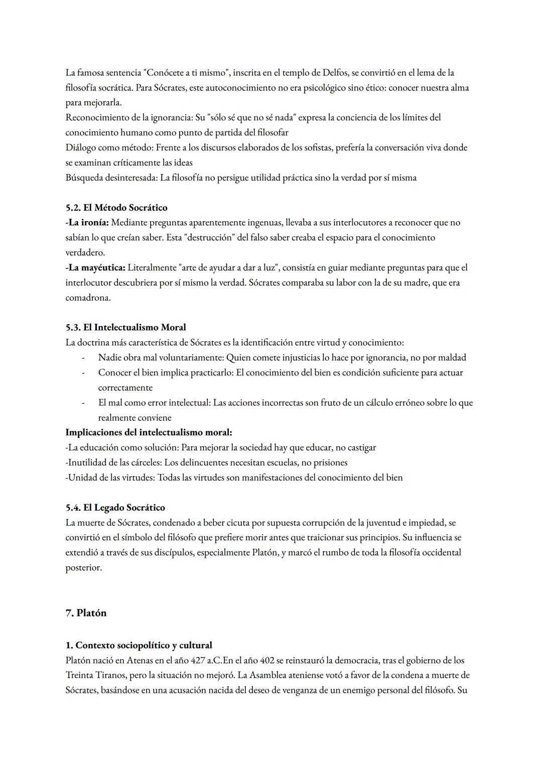 # Del Mito al Logos hasta Platón
1. Contexto Histórico y Cultural del Surgimiento de la Filosofía
La filosofía nació en el siglo VI a.C. e