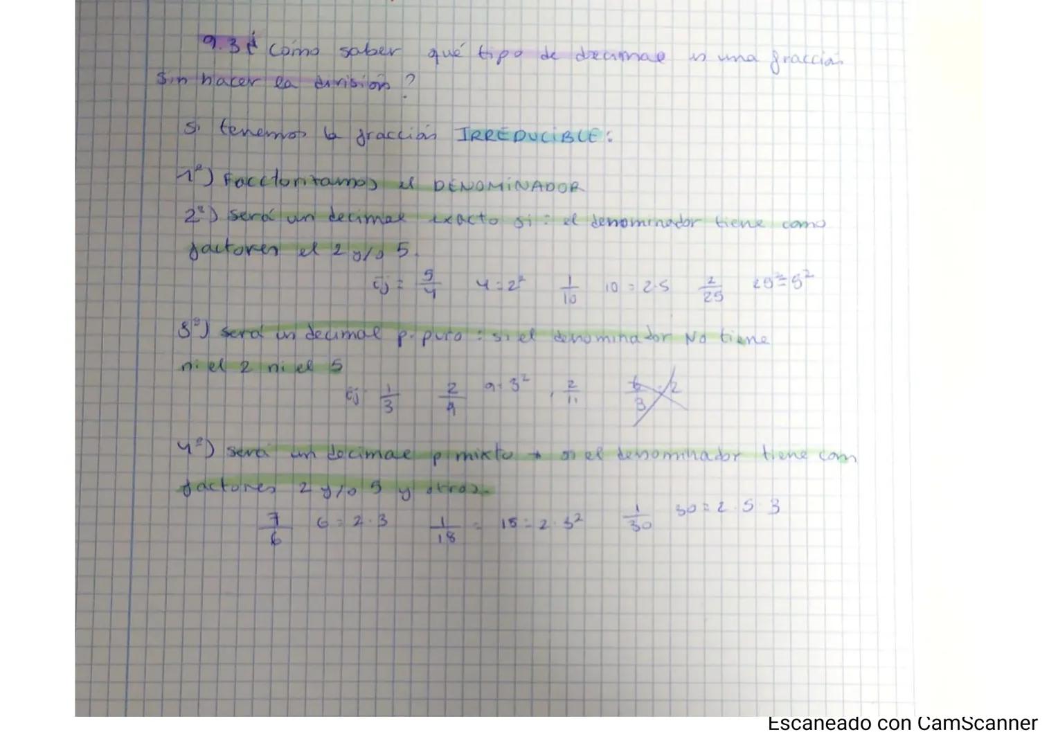 Martes 2% do septiembre 2021,
a. NÚMERO DECIMALES.
9.1. Tipos
€S=
-DetimaR
exacto: 2¹24
Decimal periodico puro: 224 = 2'242424.1.
1 Mixto 2'