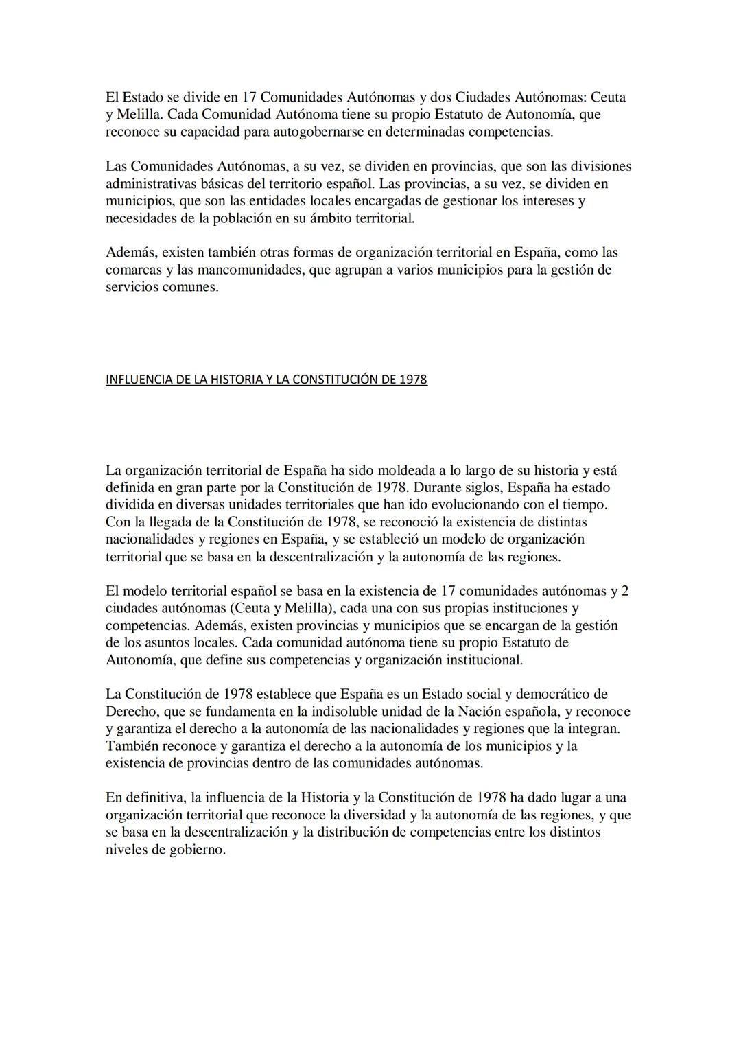 # FORMAS DE ORGANIZACIÓN TERRITORIAL
Las formas de organización territorial se refieren a la manera en que se divide y se
organiza el espac