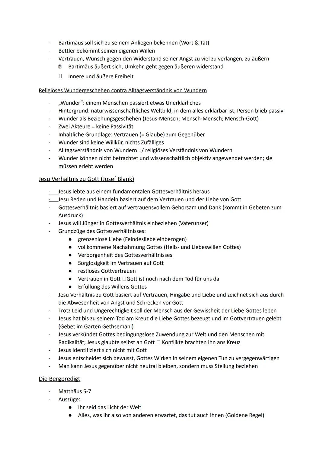 Religion Abiturstoff
Q1: Jesus Christus- das menschgewordene Wort Gottes: Die Reich-Gottes-Botschaft, Die
Auferstehung Jesu (Hoffnung über