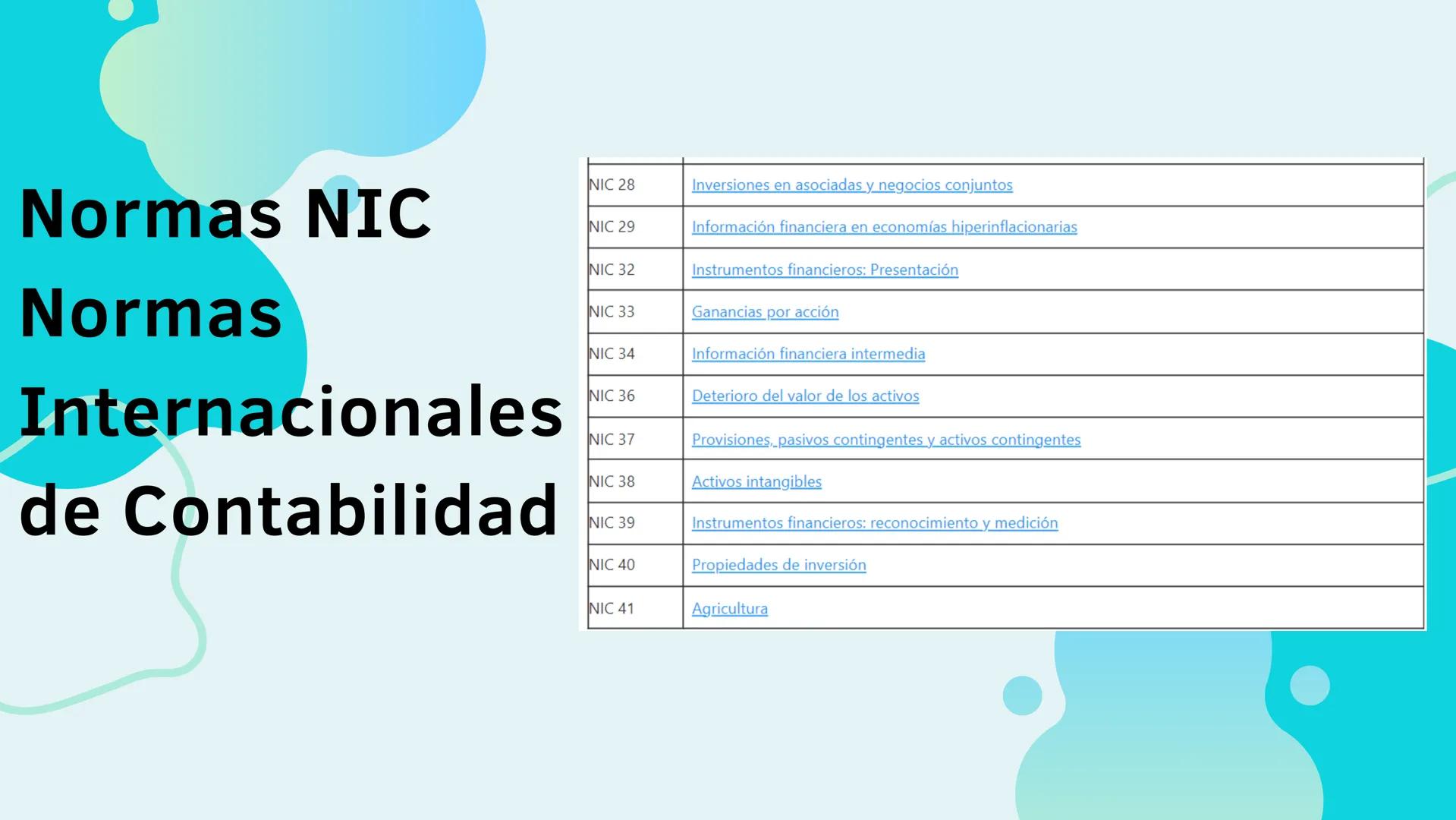 LAS NORMAS INTERNACIONALES DE INFORMACIÓN
FINANCIERA (NIIF),
TAMBIÉN CONOCIDAS COMO IFRS POR SUS SIGLAS
EN INGLÉS, SON UN CONJUNTO DE ESTÁND