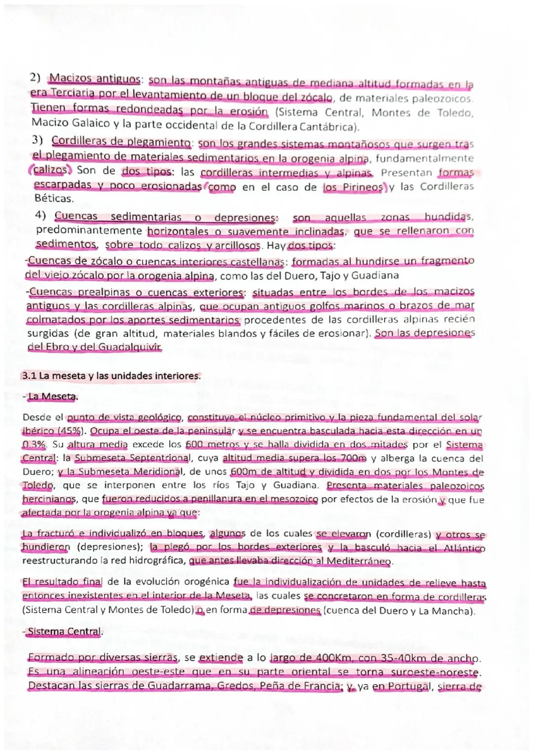 UNIDAD 3. EL ESPACIO GEOGRÁFICO EN ESPAÑA. EL RELIEVE.
Bloque de saberes básicos B. La sostenibilidad del medio físico de España.
Saberes bá