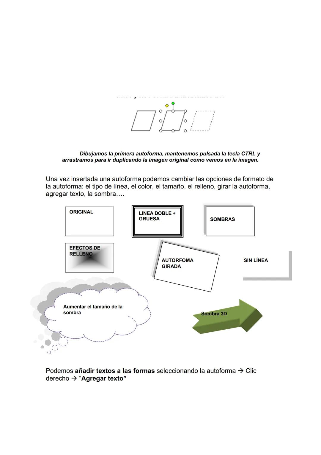 UNIDAD DIDÁCTICA 10. INSERCIÓN DE IMÁGENES Y
AUTOFORMAS EN EL TEXTO PARA MEJORAR EL ASPECTO
DEL MISMO.
1. Desde un archivo.
2. Empleando imá