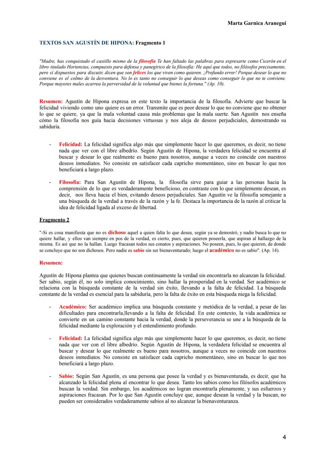 Marta Garnica Aranegui
PAREJA 1: AGUSTÍN DE HIPONA Y TOMÁS DE AQUINO
Fe y razón, creer para entender
Agustín de Hipona trató de explicar la