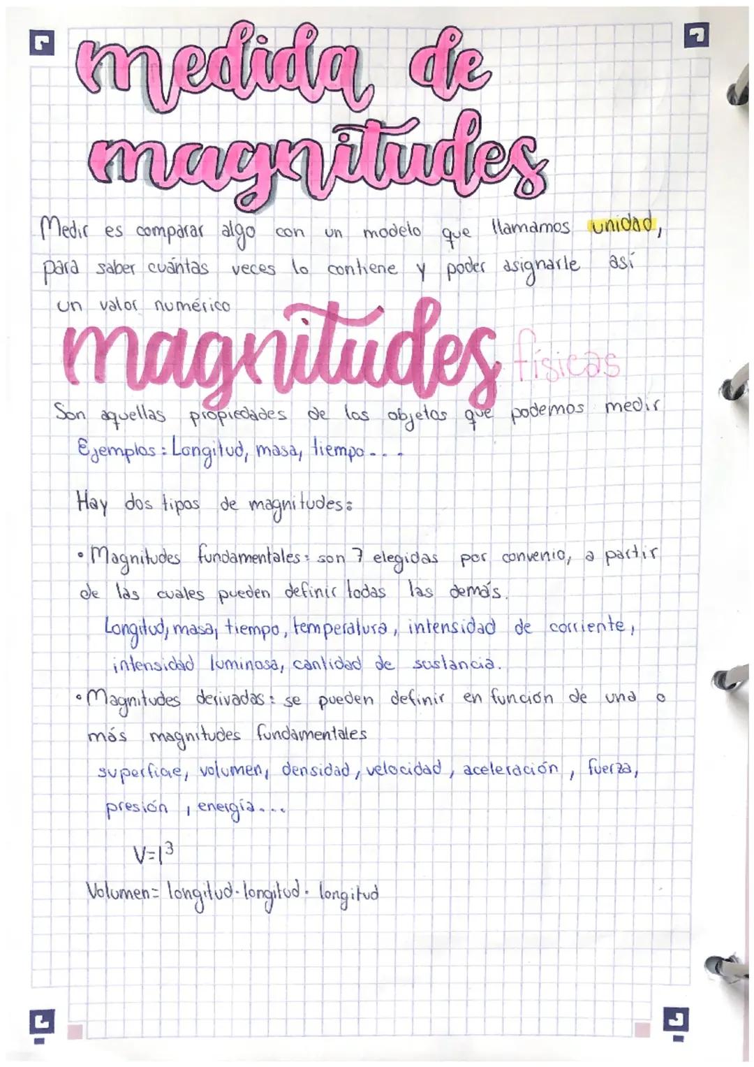 magnitudes, propiedades de la materia y sistema internacional de unidades
