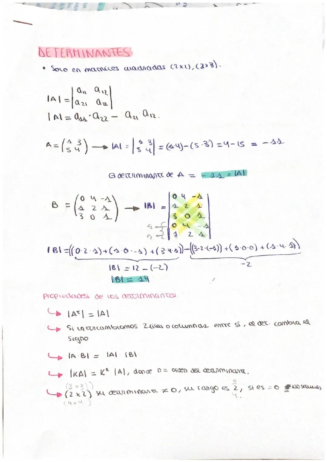 DETERMINANTES!
• Solo en marrices madradas (2x2), (3x3).
au 912/
-1 = |a21
an el
1A1 = ass a₂2 - A21 A12.
|A|
azı ar
A = (33) - IAI = | = (4