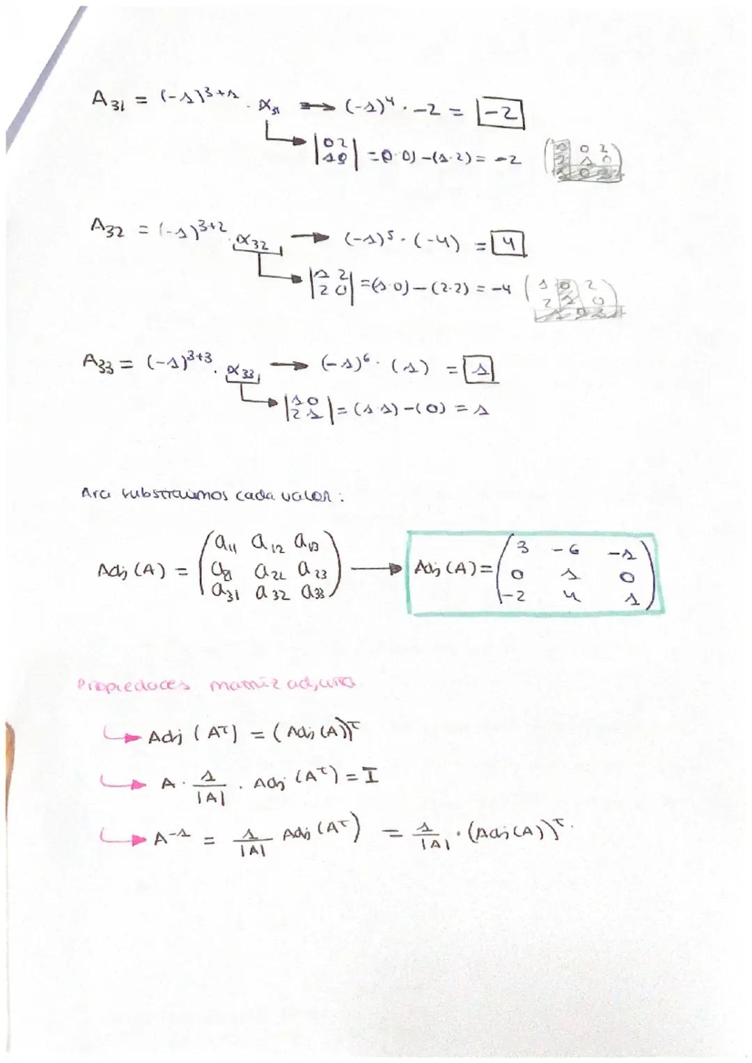 DETERMINANTES!
• Solo en marrices madradas (2x2), (3x3).
au 912/
-1 = |a21
an el
1A1 = ass a₂2 - A21 A12.
|A|
azı ar
A = (33) - IAI = | = (4