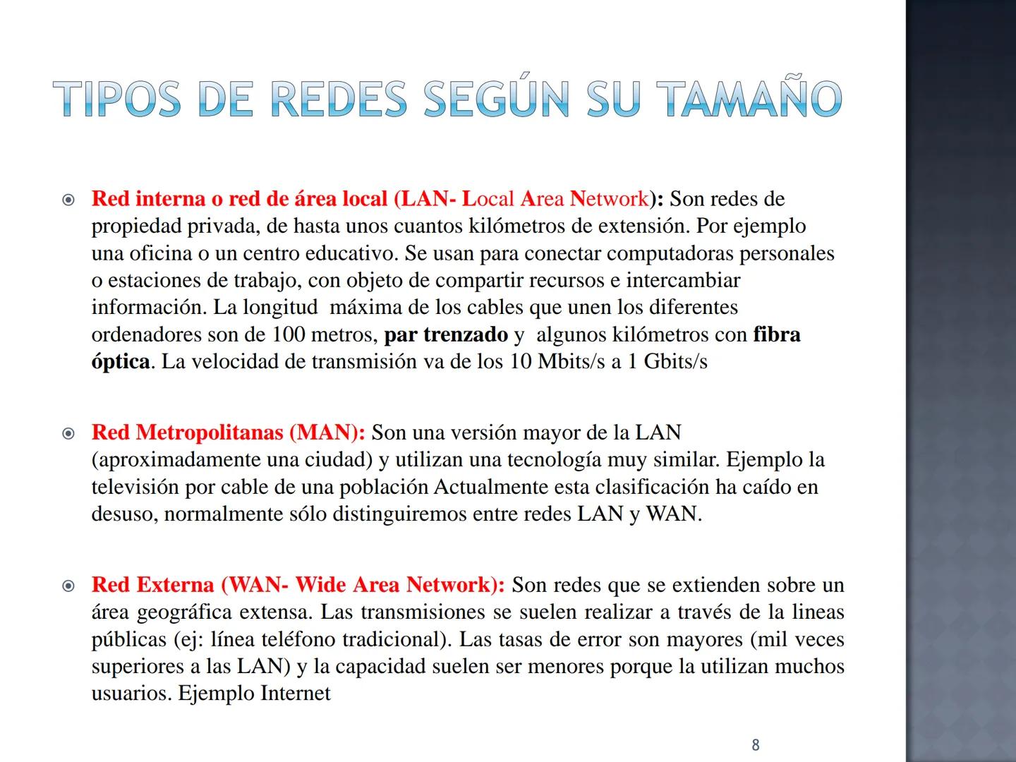 # TEMA 1:
# CARACTERIZACIÓN
# DE REDES LOCALES
Redes de área local
1 # ¿QUÉ SON LAS REDES?
Las redes tienen la capacidad de conectar pe