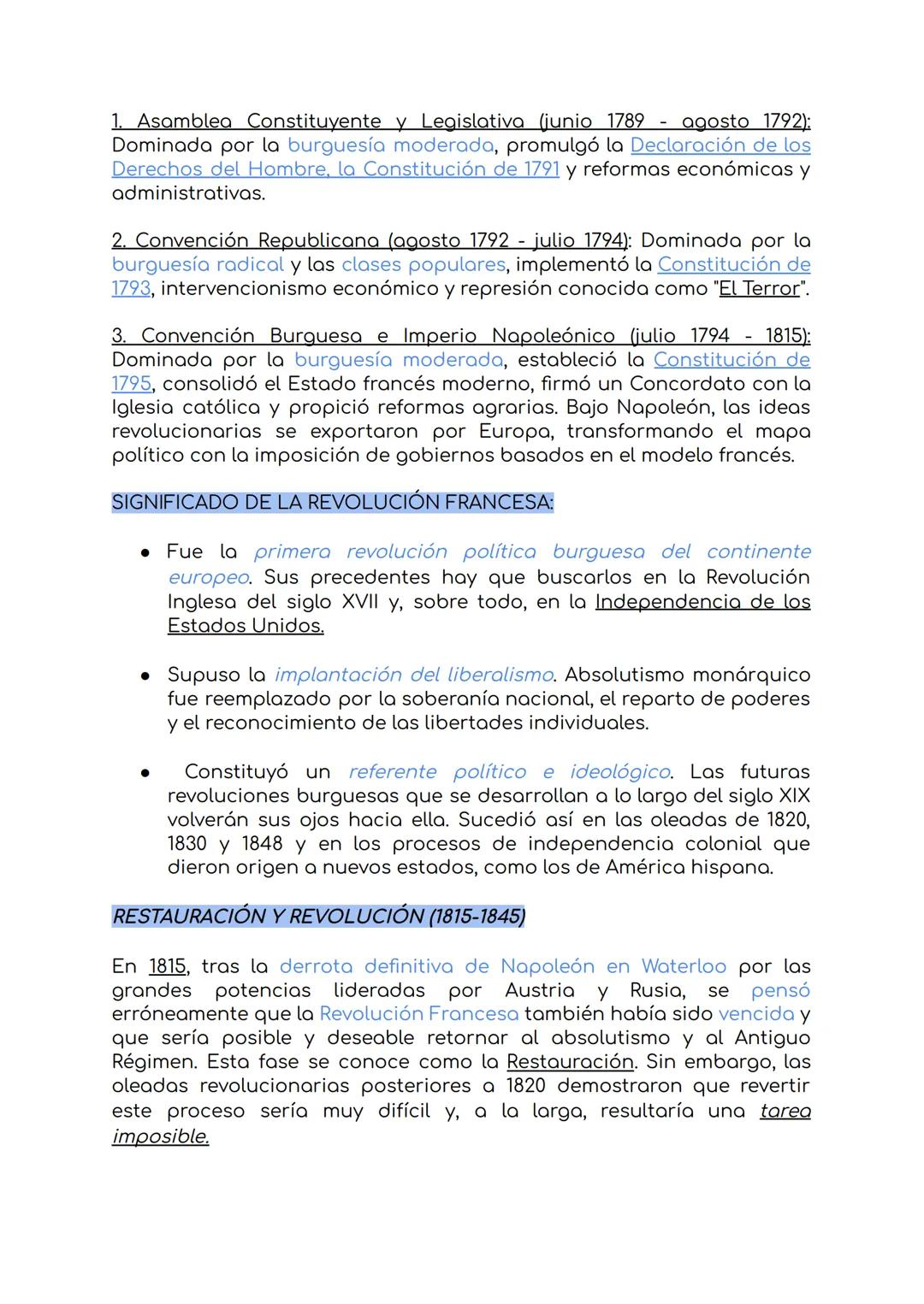LAS REVOLUCIONES LIBERALES (TEMA 2 DE HISTORIA)
¿Qué es una revolución?
Cambio rápido, profundo y posiblemente violento que afecta
instituci