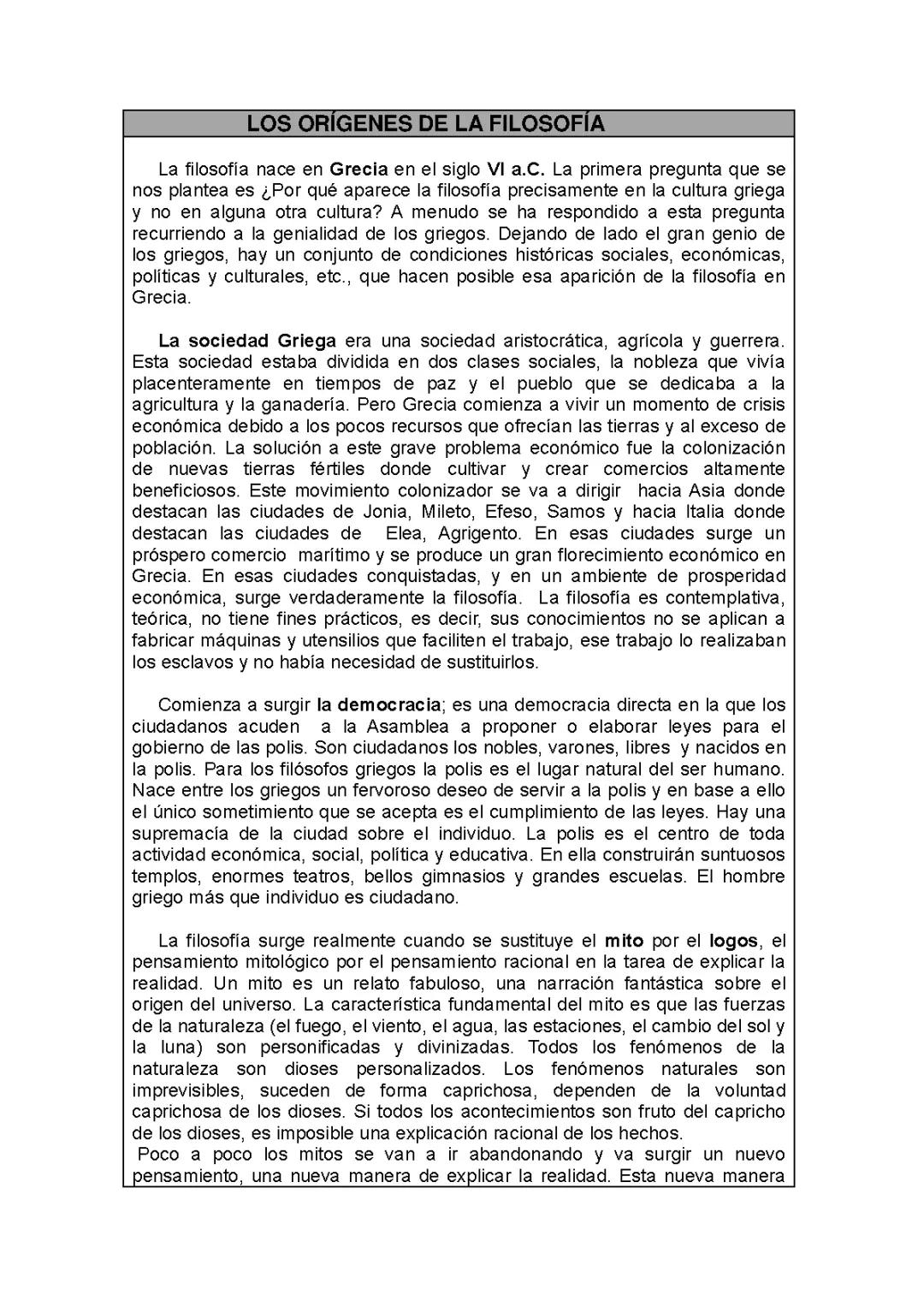 Sócrates, sofistas, y presocráticos.