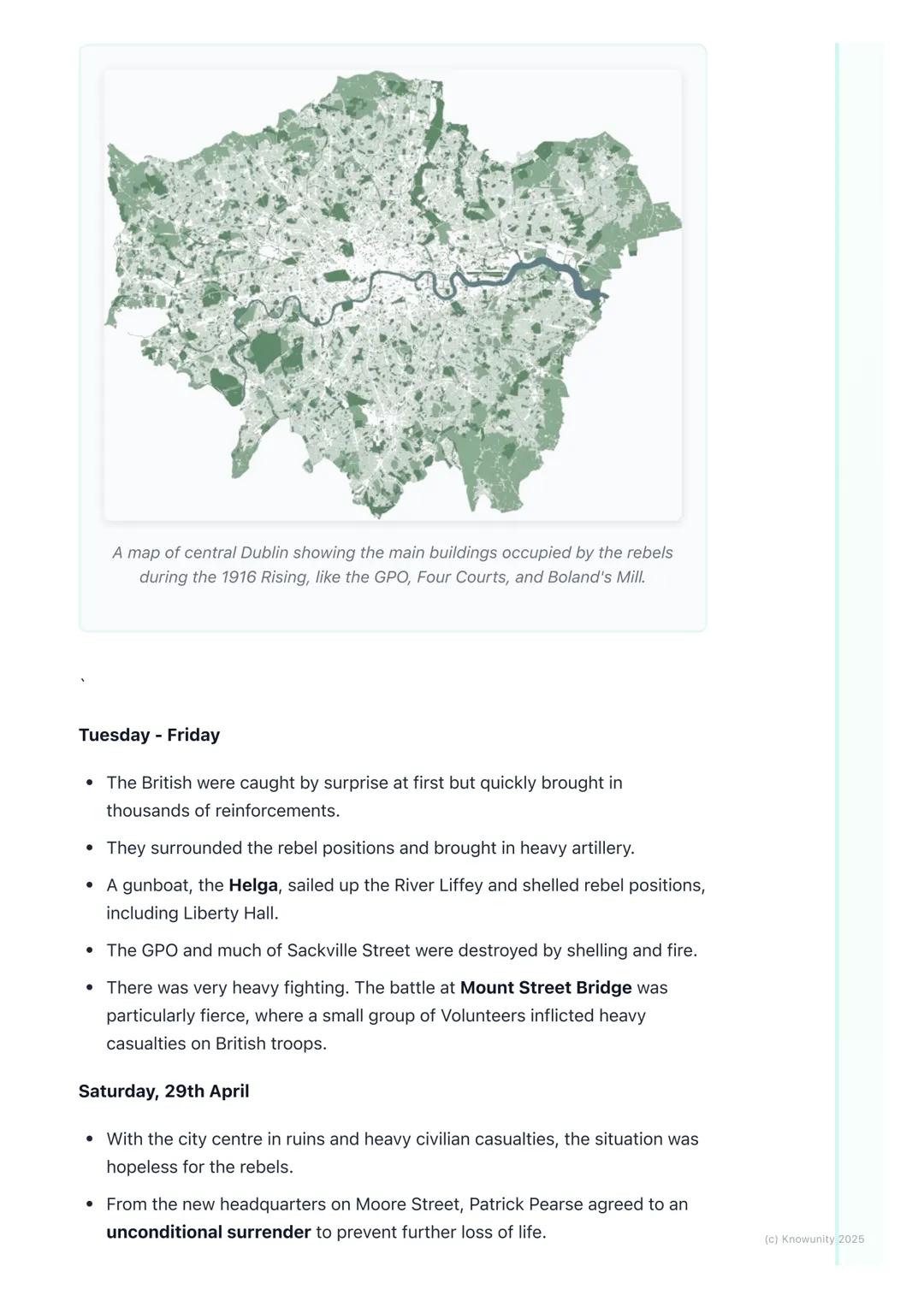 # The 1916 Easter Rising
The 1916 Easter Rising.
This was an armed insurrection in Ireland during Easter Week, April 1916. The
main goal w