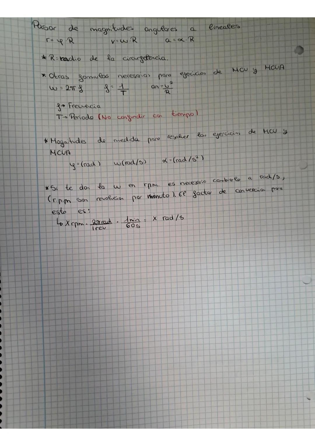 Formulas MBU y MRUA
→MRU: Γx-rotut
xPosicion final
ro Posicion inicial
u-velocided
to tiempo en realizar el desplazamiento
→NRUA: U-vo
