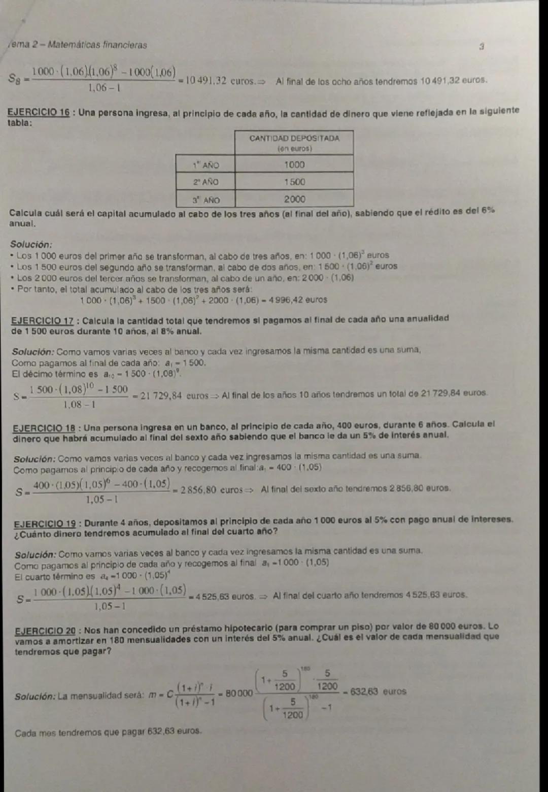 Tema 2-Matemáticas financieras
# TEMA 2 - MATEMÁTICAS FINANCIERAS
EJERCICIO 1: Por un articulo que estaba rebajado un 12% hemos pagado 26,