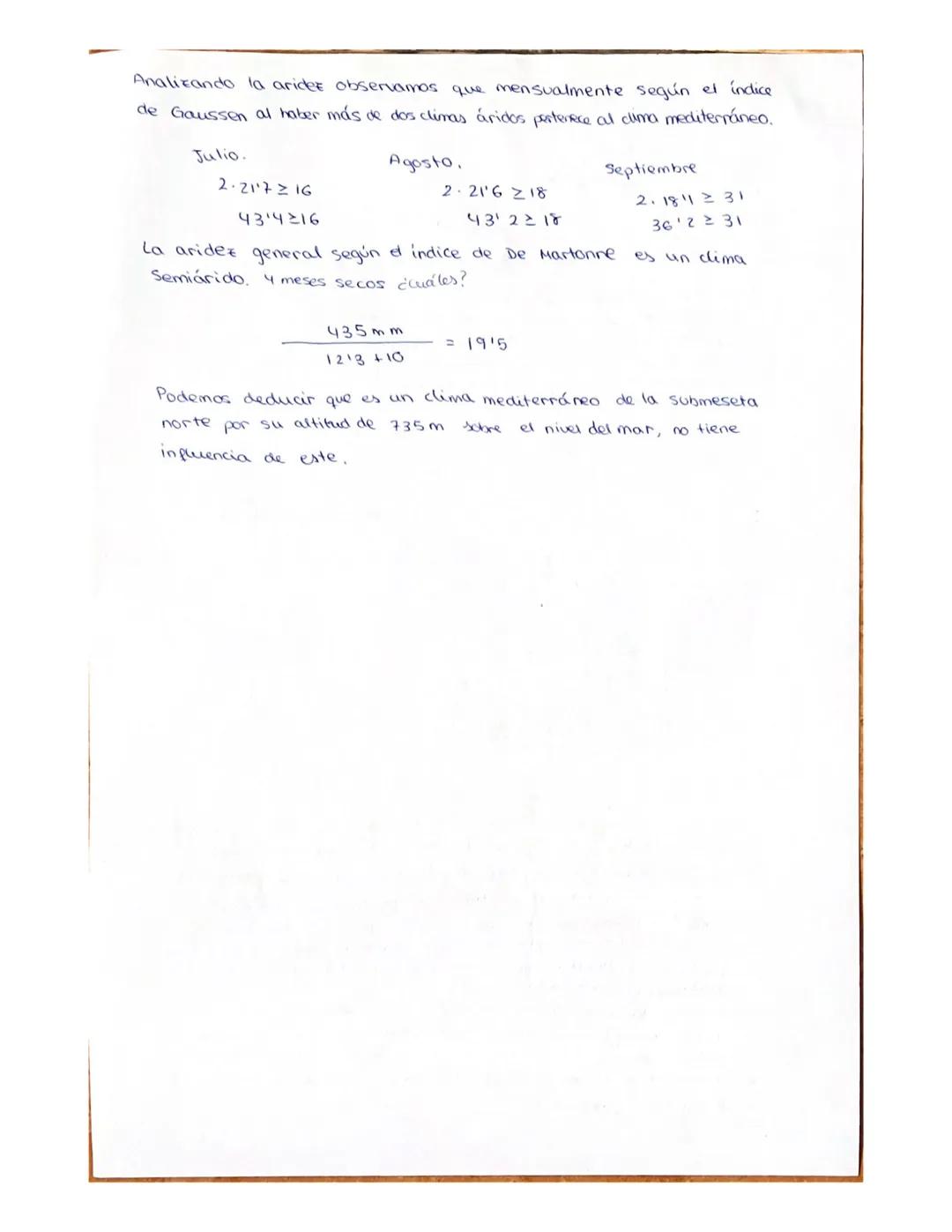 I. PRÁCTICA (Puntuación: 3 puntos)
Comente el siguiente climograma y conteste a las siguientes cuestiones:
1.- Evolución de las temperaturas