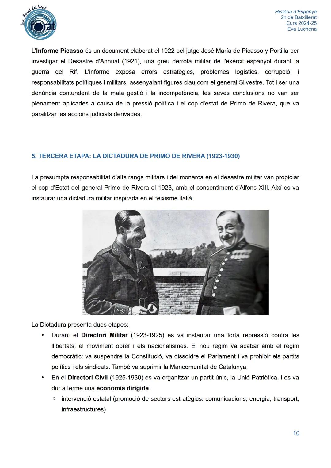 del Vent
las.
Forat,
U.2. LA CRISI DE LA RESTAURACIÓ (1898-1931)
Història d'Espanya
2n de Batxillerat
Curs 2024-25
Eva Luchena
1902
ALFONS X