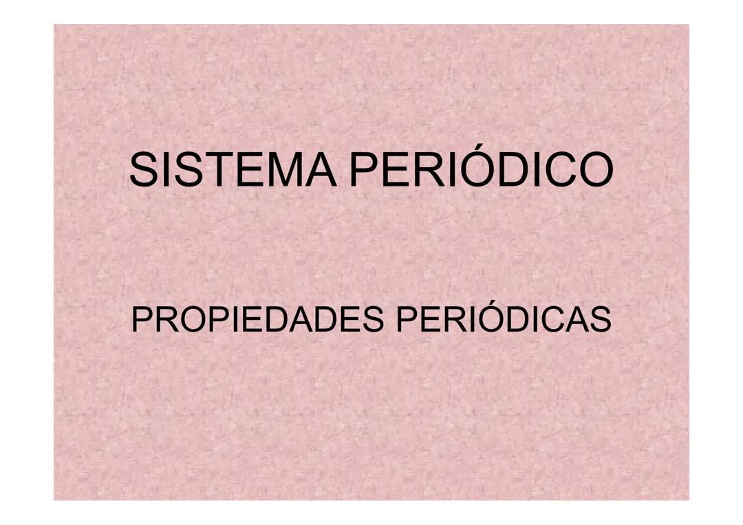 sistema periodico