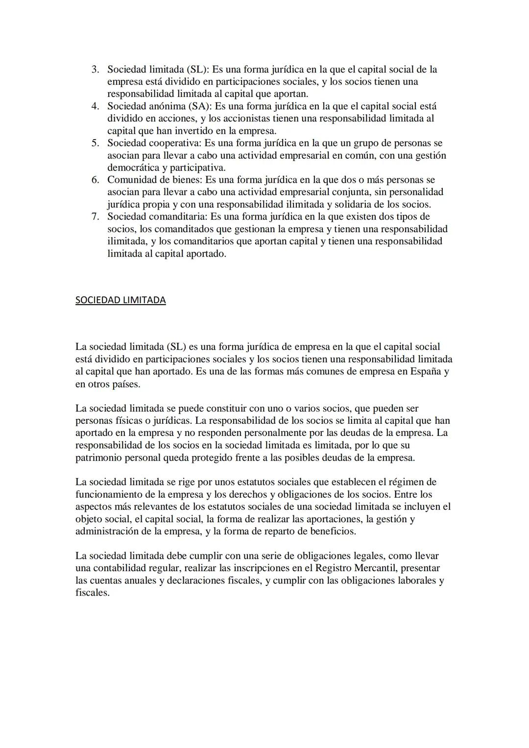 TIPOS DE EMPRESAS
Existen varios tipos de empresas, cada una con sus propias características y estructuras
organizativas. A continuación, se