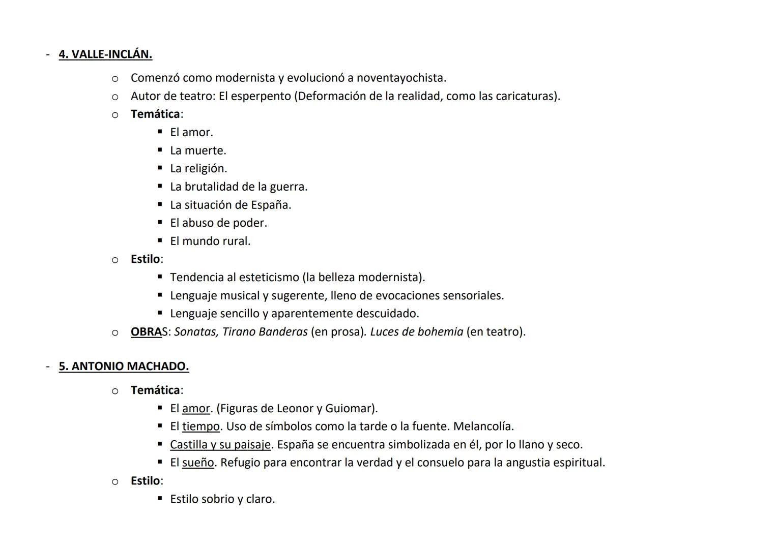 LITERATURA DE FINALES DEL XIX. MODERNISMO Y GENERACIÓN DEL 98 (claves para el estudio)
Características. MODERNISMO:
- Movimiento artístico y