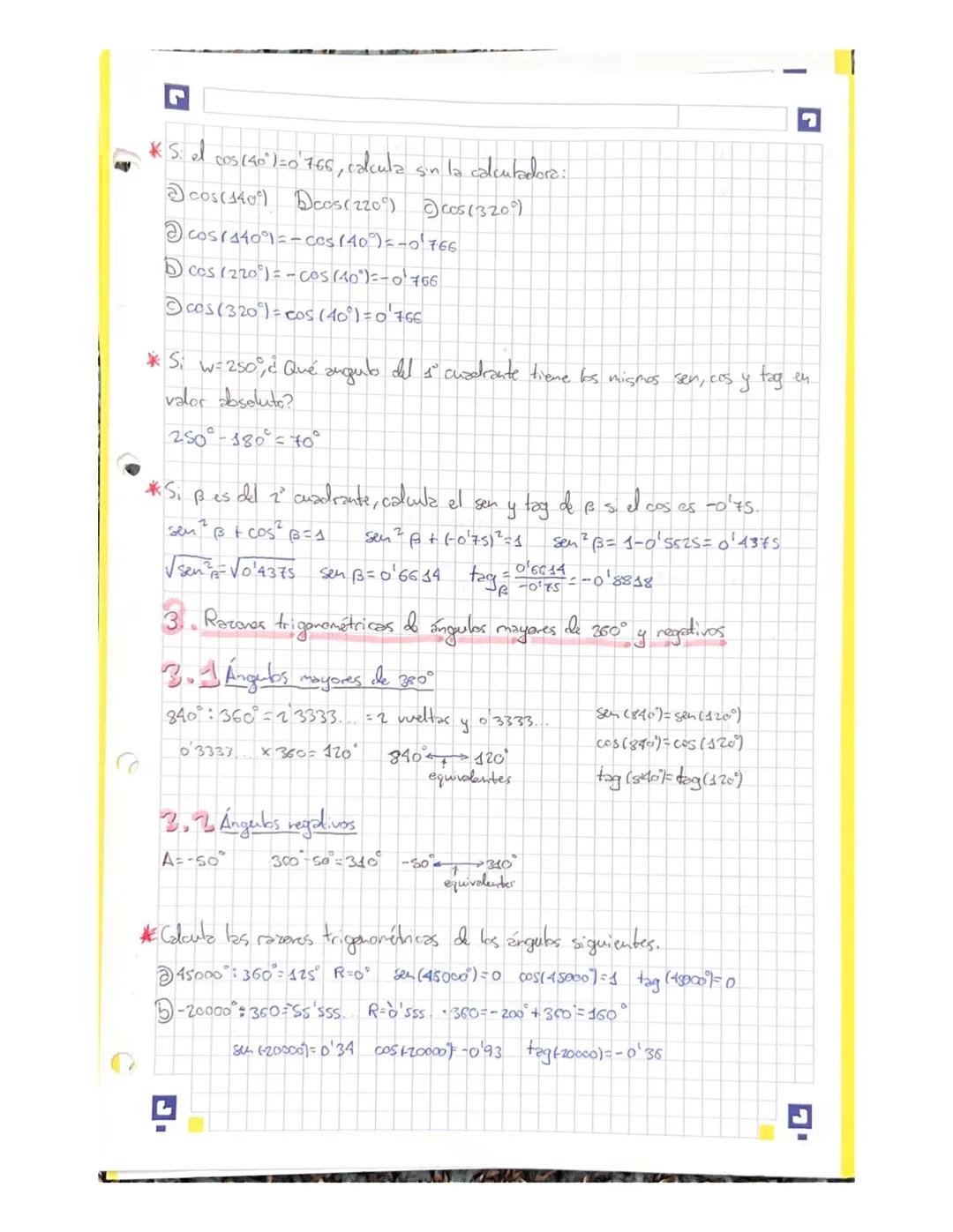 Tema 2:
trigonometrio, resolución
do triángulos
1. Madda de ángulos
Grados sexagesimdes: 360° Radianesio 211
Pasar de radianes a grados
1