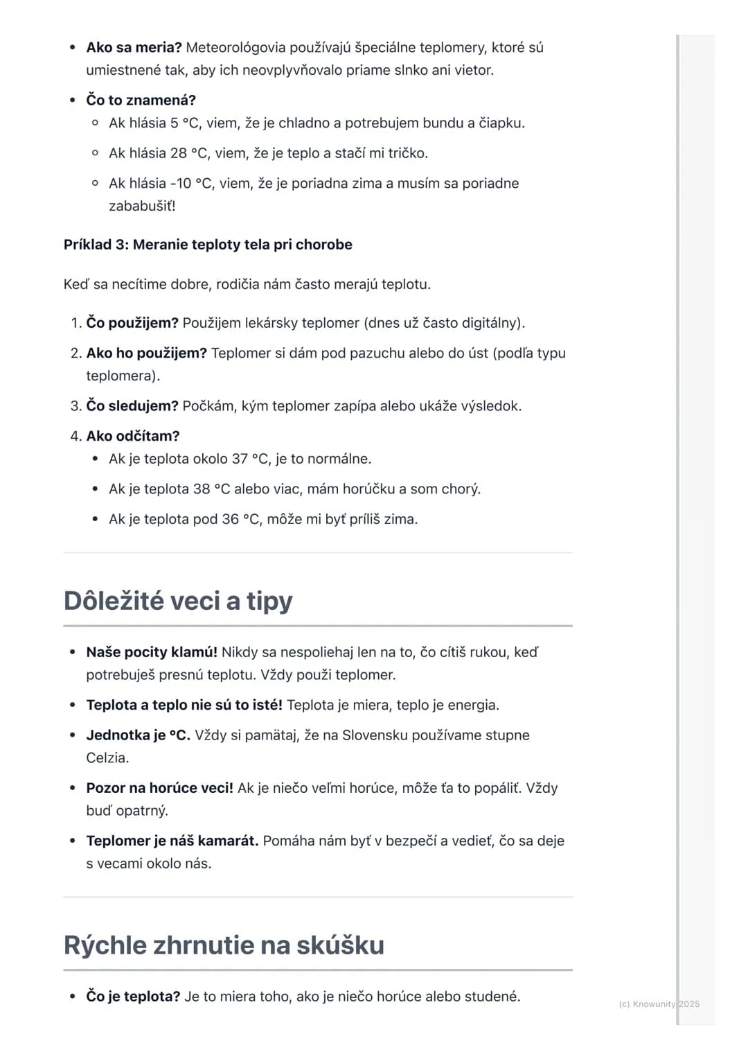 # Čo je teplota?
## Úvod - čo je teplota?
Teplota je jedna z najdôležitejších vecí, o ktorých sa budeme učiť vo fyzike. Je
to vlastne spôs