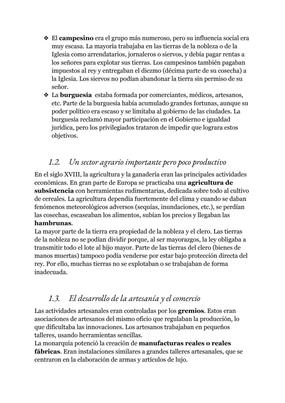 Historia
20-09-22
Tema 1: La crisis del antiguo régimen
1.
El antiguo régimen
El Antiguo Régimen era el sistema político, social y económico