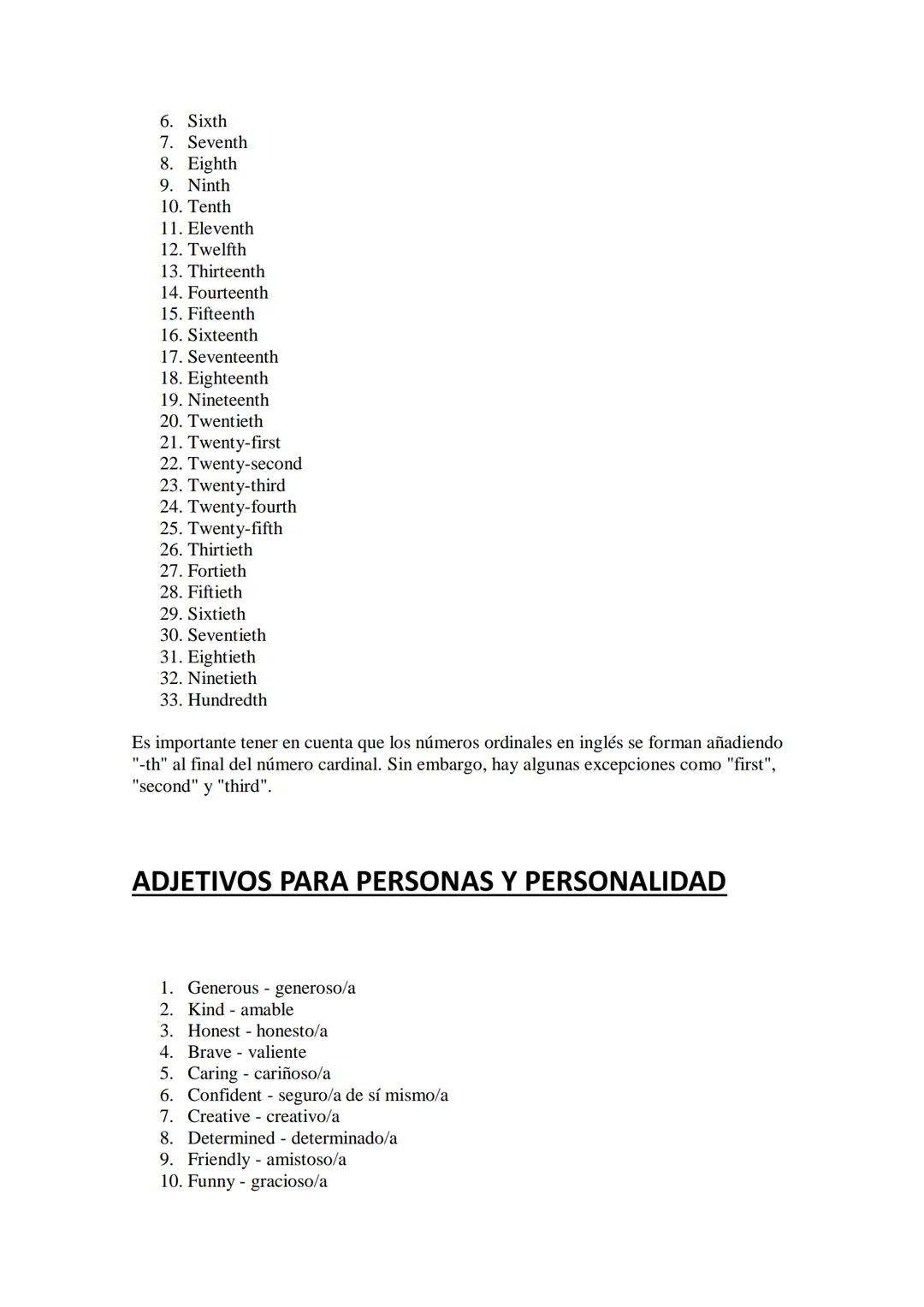 VOCABULARIO 1º ESO INGLÉS
Números cardinales:
1. One
2. Two
3. Three
4. Four
5. Five
6. Six
7. Seven
8. Eight
9. Nine
10. Ten
11. Eleven
12.