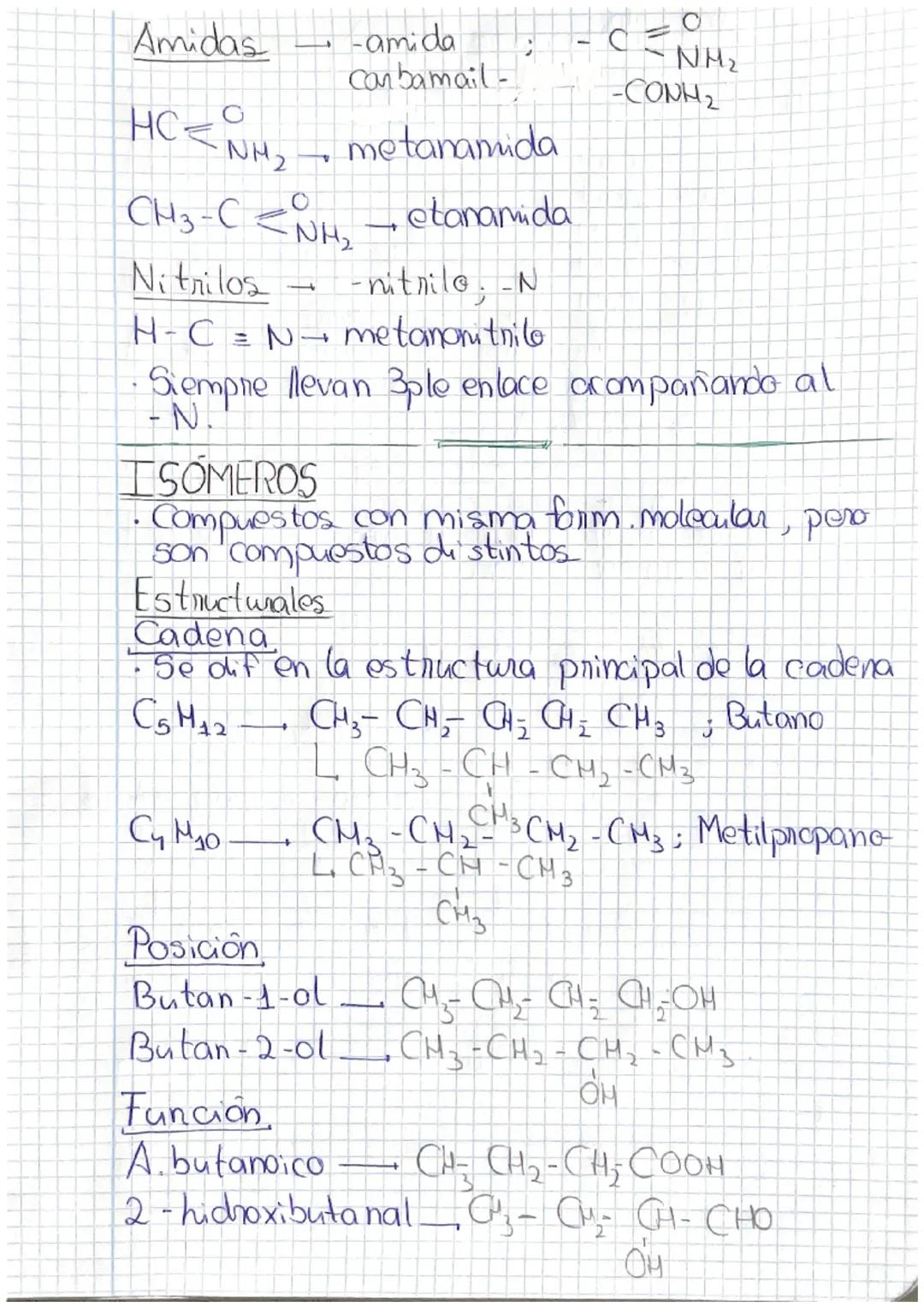 Formula onganica
Alcanos -ano, enlace simple
04/02/24
h" Carbong 1. metano 6 hexano
2. etano 7. heptano
3. propano 8. octano
4. butano 9 no