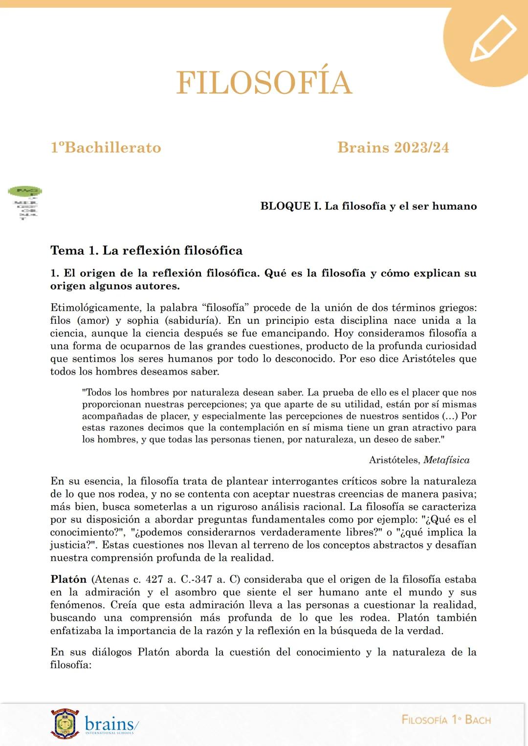 Filosofia Tema 1 y 2