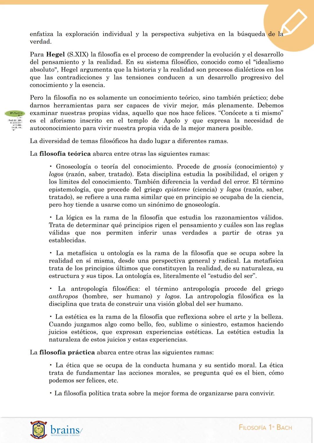 # FILOSOFÍA
1ºBachillerato
Brains 2023/24
BLOQUE I. La filosofía y el ser humano
Tema 1. La reflexión filosófica
1. El origen de la ref