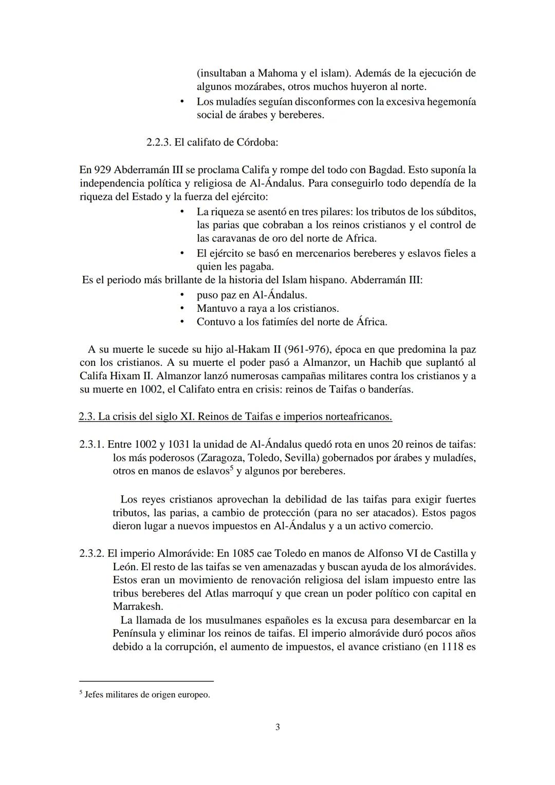 TEMA II. LA PENÍNSULA IBÉRICA EN LA EDAD MEDIA: AL-ÁNDALUS.
Desde los inicios del siglo VIII, en el transcurso de quinientos años, el islam