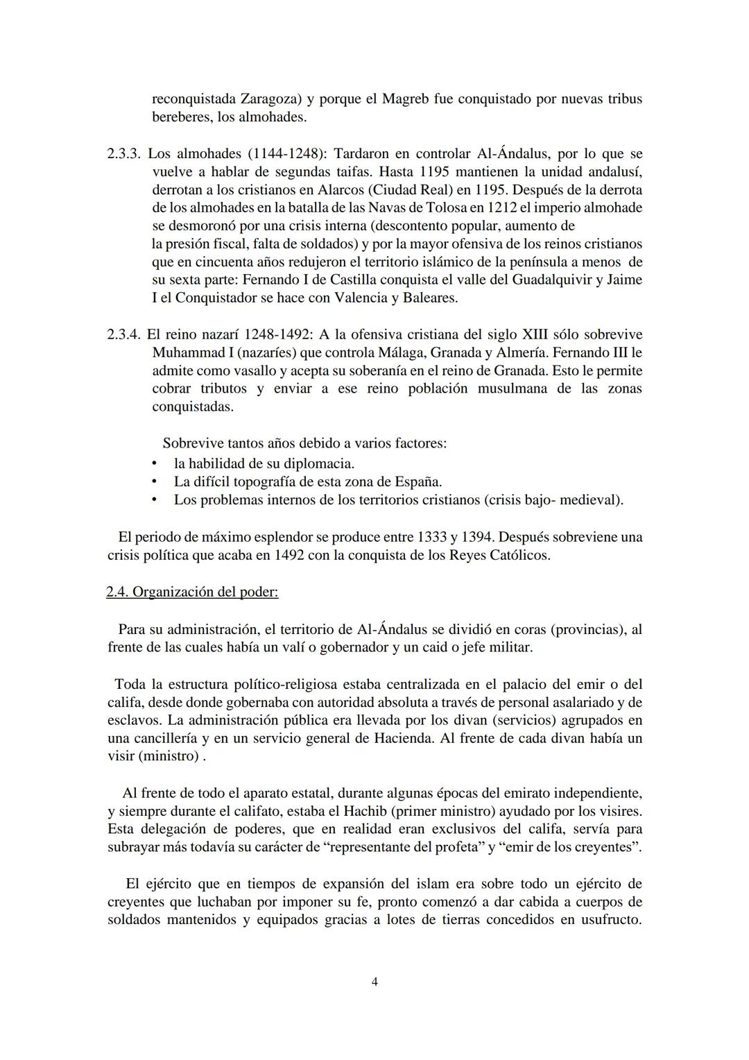 TEMA II. LA PENÍNSULA IBÉRICA EN LA EDAD MEDIA: AL-ÁNDALUS.
Desde los inicios del siglo VIII, en el transcurso de quinientos años, el islam