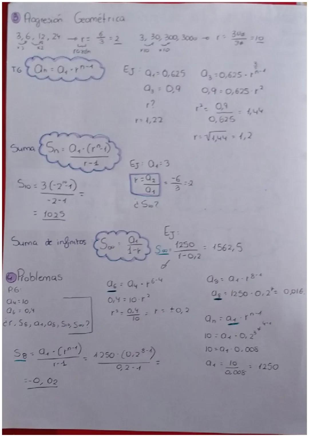 Mates t: 4. Progresiones
Indice
-Sucesiones - TG
-Rogresiones aritméticas + T.G, Suma
- Progresiones geométricas - °T.G, Suma, •Suma de infi