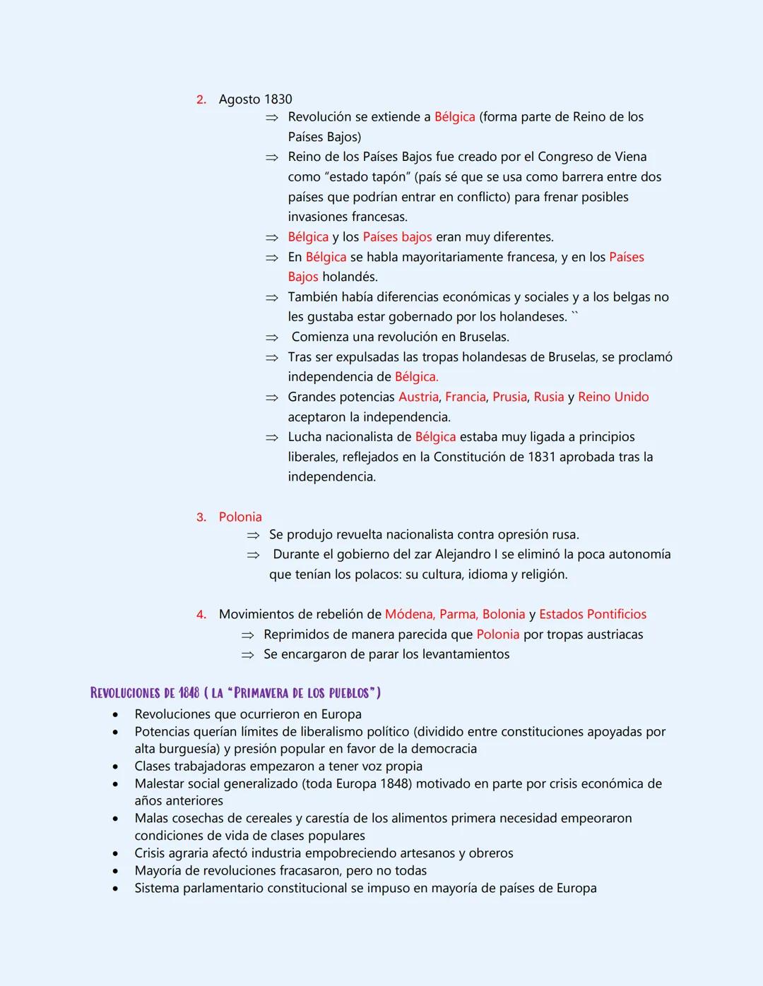 4. Organización de este periodo y
movimientos revolucionarios de 1820
TRAS DERROTA DE NAPOLEÓN BONAPARTE:
•
•
.
•
•
Reunión en Viena: Acuden