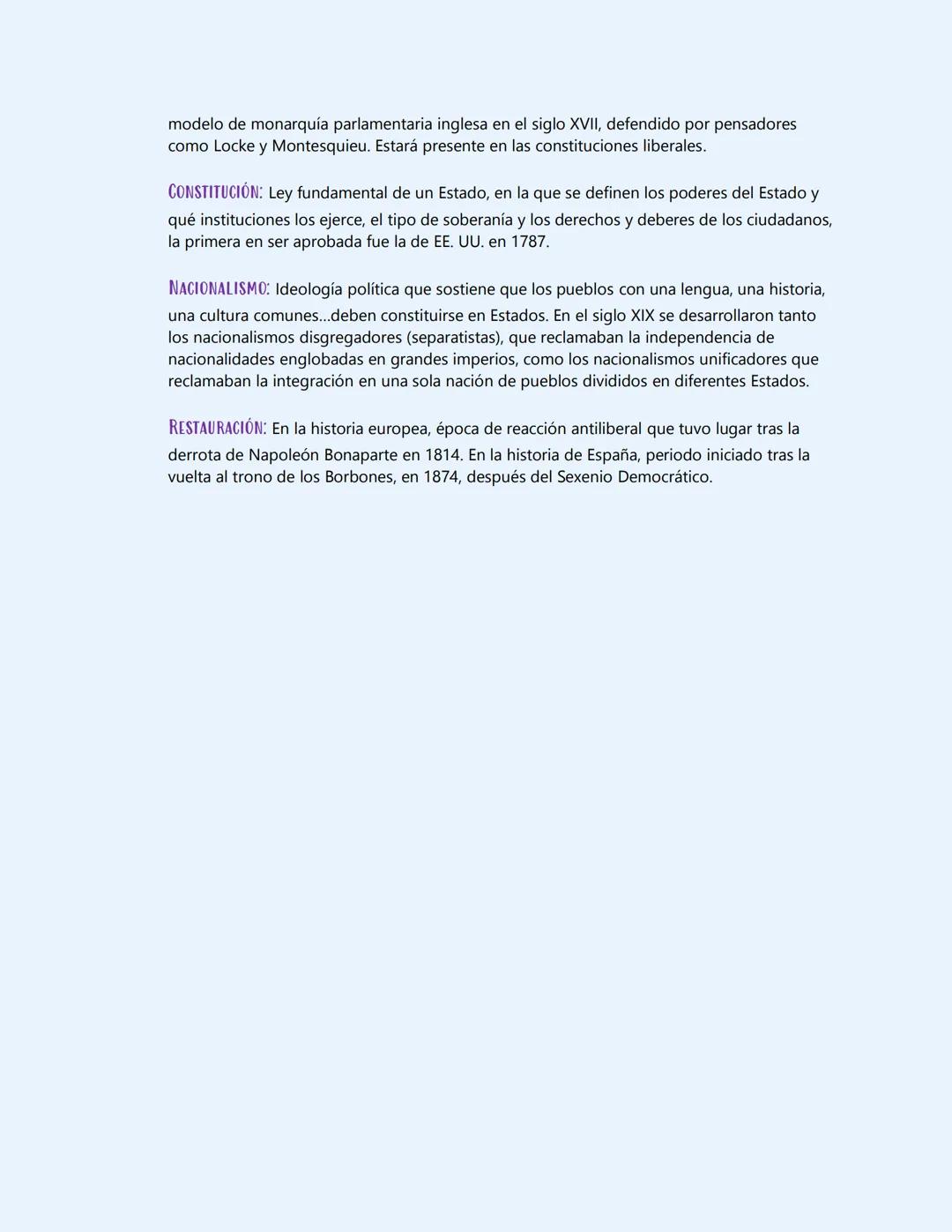 4. Organización de este periodo y
movimientos revolucionarios de 1820
TRAS DERROTA DE NAPOLEÓN BONAPARTE:
•
•
.
•
•
Reunión en Viena: Acuden