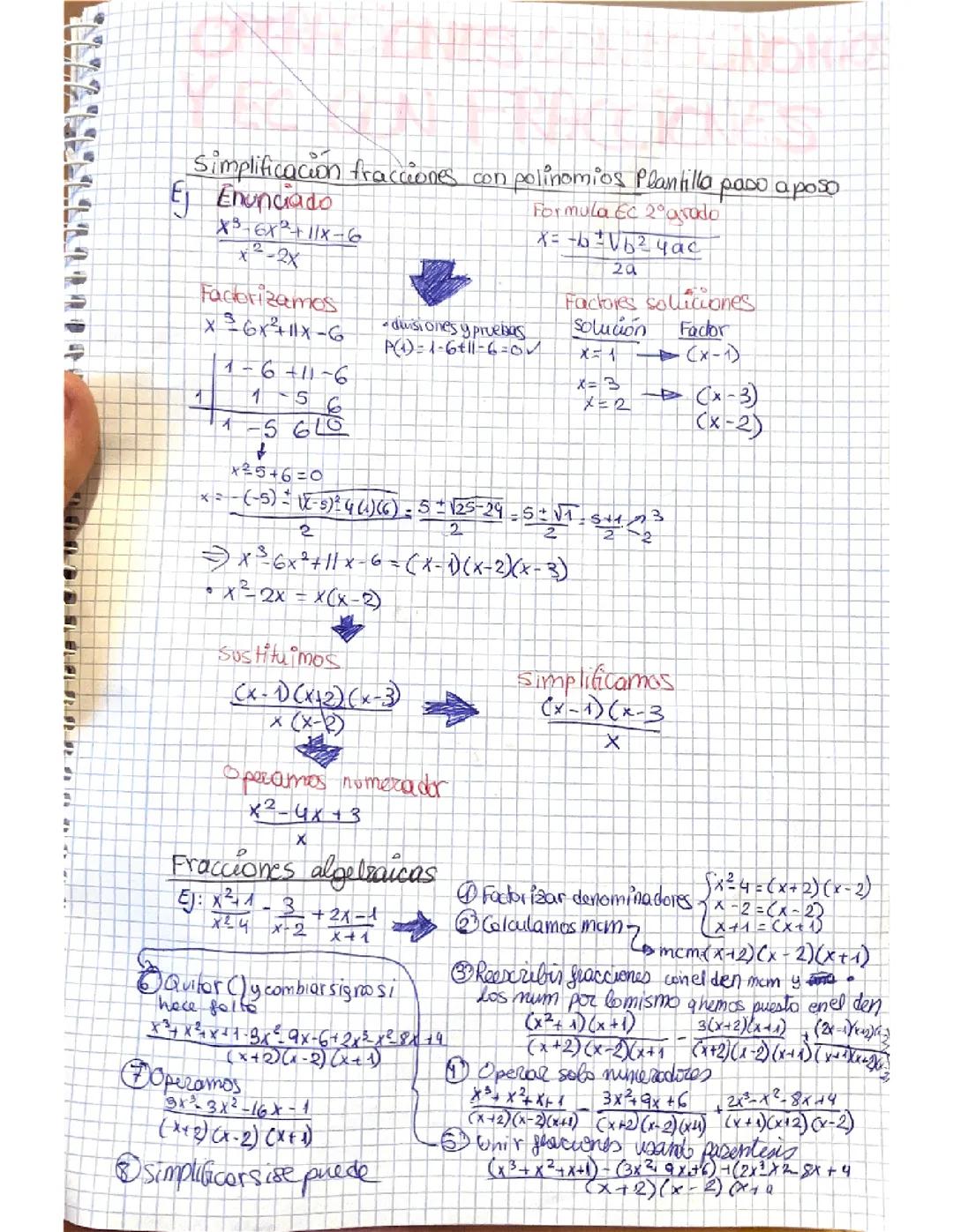 Operaciones con polinomios