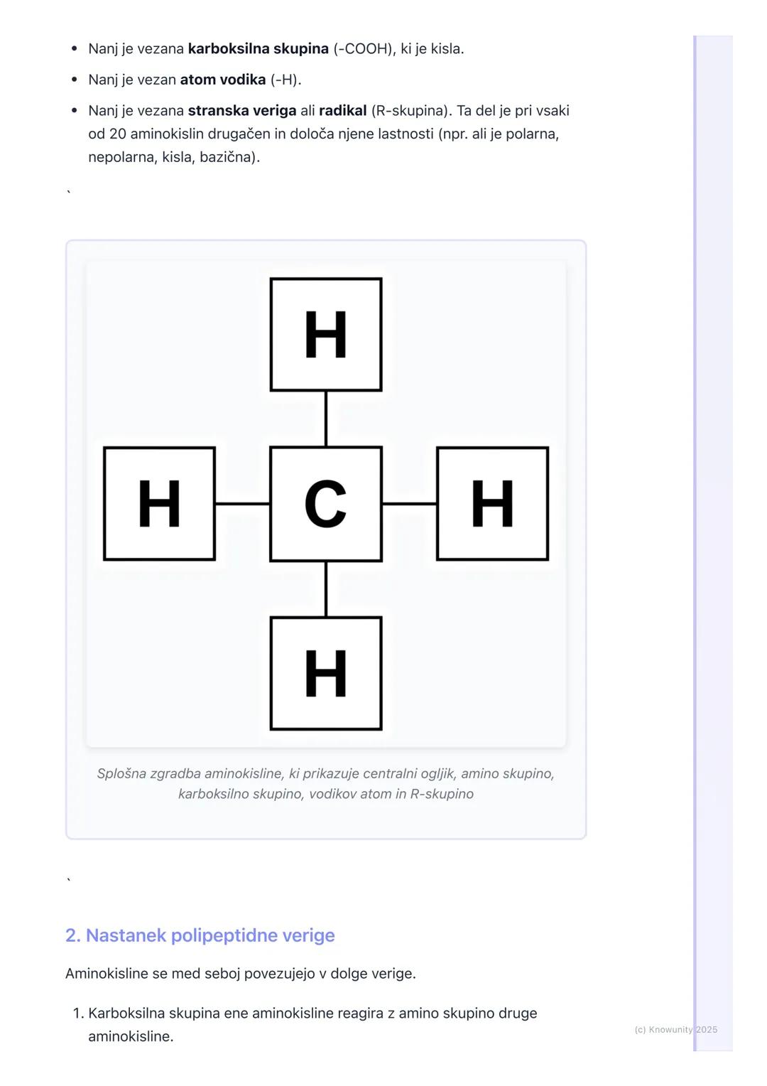 # Organske molekule:
beljakovine
Splošno o beljakovinah
Beljakovine (ali proteini) so ene od štirih glavnih vrst organskih molekul v živih