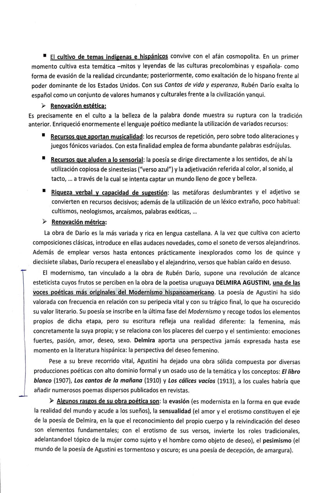 EL MODERNISMO. CARACTERÍSTICAS GENERALES A TRAVÉS DE LA
FIGURA DE RUBÉN DARÍO Y DELMIRA AGUSTINI.
Con el término Modernismo se designa un mo