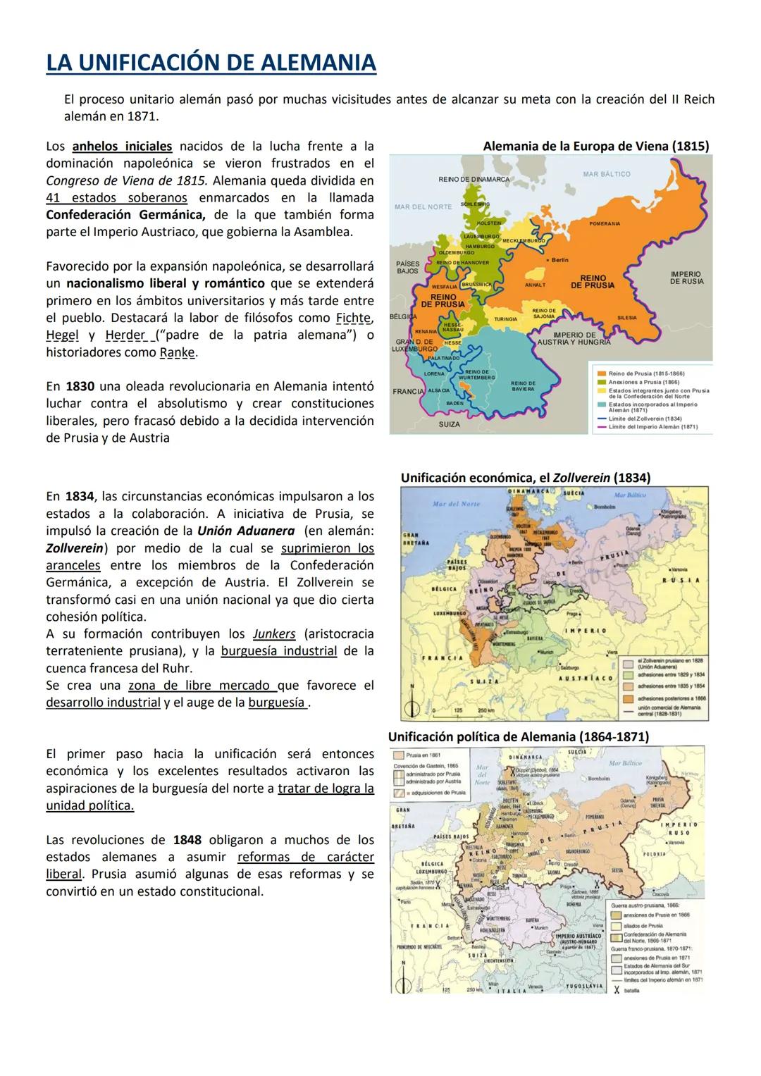 # EL PROCESO DE UNIFICACIÓN ITALIANO Y ALEMÁN
Introducción. El período revolucionario a partir de 1848: la Revolución de 1870
Hobsbawn pon
