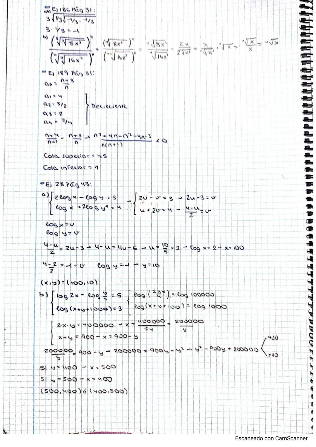 Ejercicio 152 Pag 28.
a) loga (2x²y^²) = log₂ 2 + loga x²+ log_y**+ logo z
b) вода
cog(x2) "²
-
d) loga
=log 3
=/2log 3 +
3x¹
Vyzz
√xz
TIN Ở