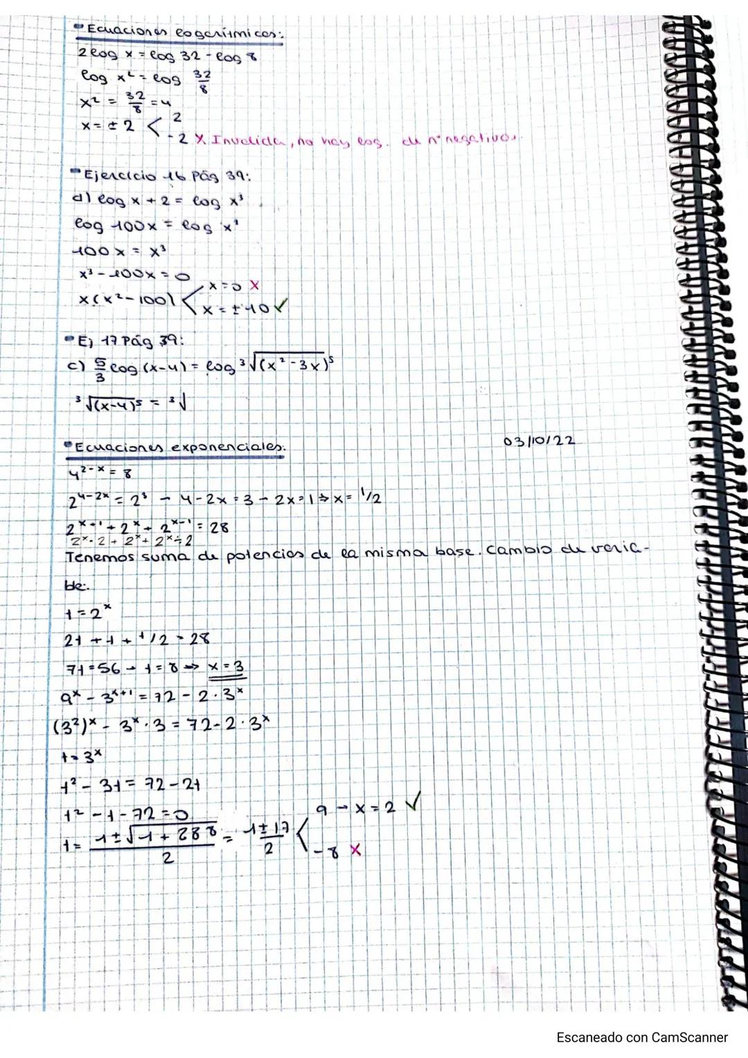 Ejercicio 152 Pag 28.
a) loga (2x²y^²) = log₂ 2 + loga x²+ log_y**+ logo z
b) вода
cog(x2) "²
-
d) loga
=log 3
=/2log 3 +
3x¹
Vyzz
√xz
TIN Ở