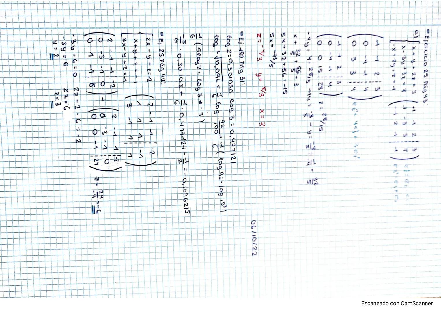 Ejercicio 152 Pag 28.
a) loga (2x²y^²) = log₂ 2 + loga x²+ log_y**+ logo z
b) вода
cog(x2) "²
-
d) loga
=log 3
=/2log 3 +
3x¹
Vyzz
√xz
TIN Ở