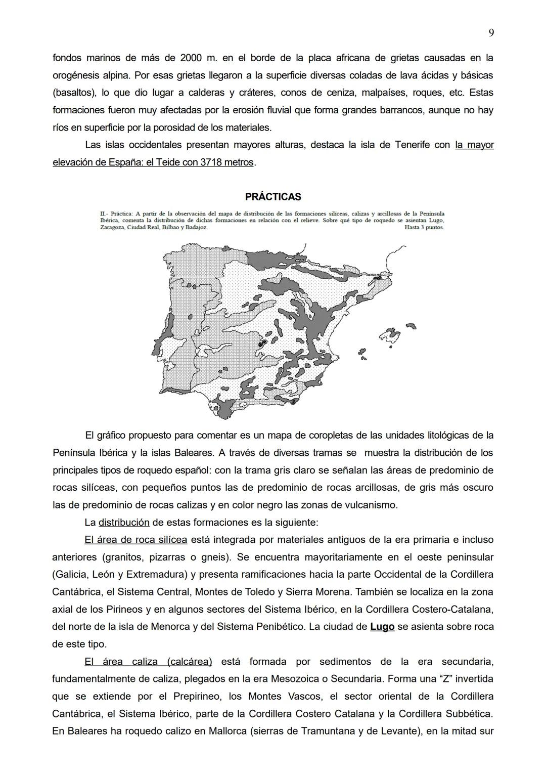 # 1
TEMA 4. LAS UNIDADES DE RELIEVE DE LA PENÍNSULA IBÉRICA Y SU DINÁMICA.
LOS RASGOS GEOMORFOLÓGICOS DE CASTILLA Y LEÓN
CONCEPTOS: Reliev